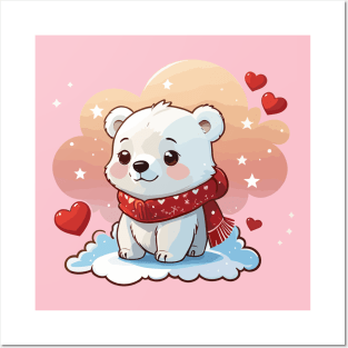 cute Polar bear Posters and Art